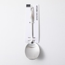 Stainless steel round serving spoon