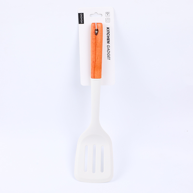 Nordic style silicone cooking utensils-slotted turner