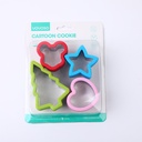 Stainless steel cartoon biscuit mold 4pcs