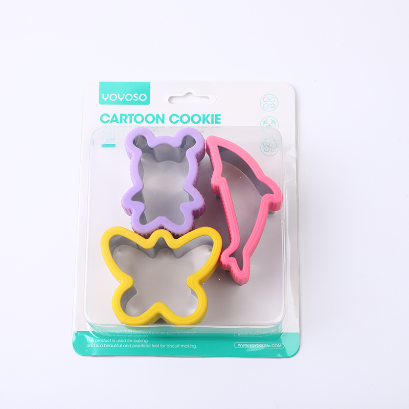 Stainless steel cute cookie mold 3pcs