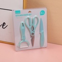 Kitchen knife set (blue)