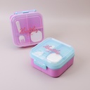 Portable compartmentalized meal box