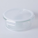 High borosilicate round glass fresh-keeping bowl-970ml