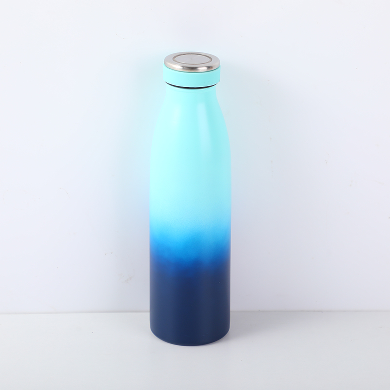 Simple milk vacuum bottle-blue