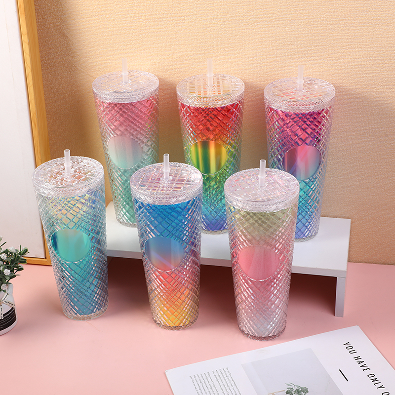 Gradient color shiny cup - 750ml