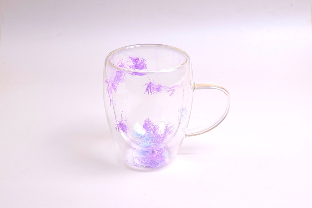 Purple dried flowers Glass - 350ml