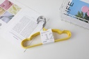 Pvc coated children's hanger - 12 pieces-yellow