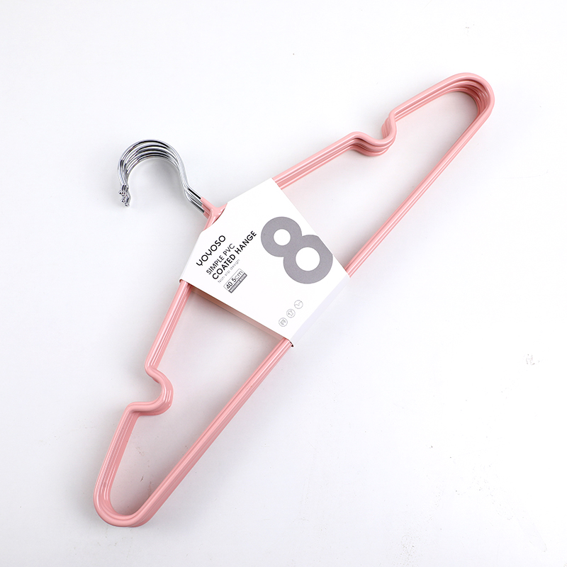Simple PVC coated hanger-8pcs