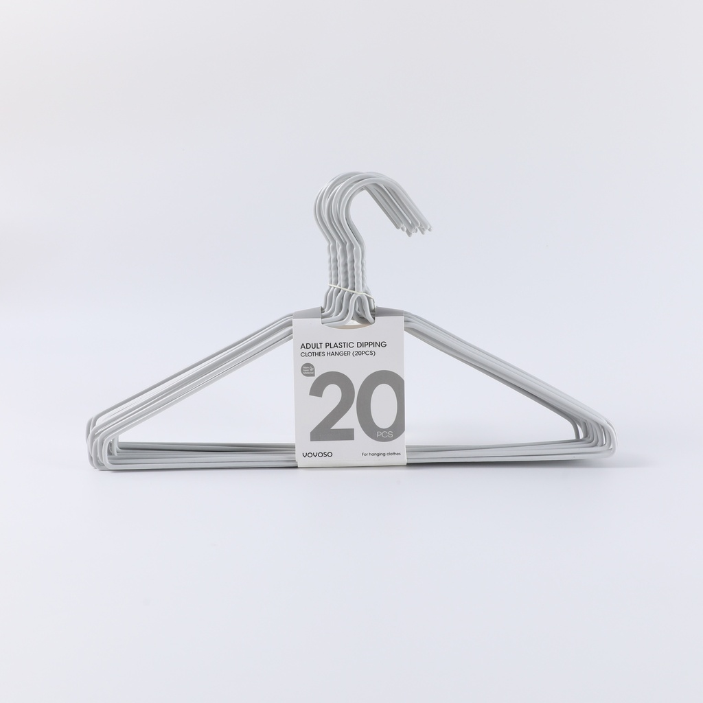 Adult plastic dipping clothes hanger 20pcs