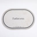 Moonlight White Round Diatomite Mat