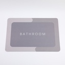 Gray Simple Diatomite Mat