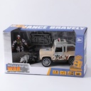 Military toy set inertial vehicle (including 3pcs AG13 button cell)  