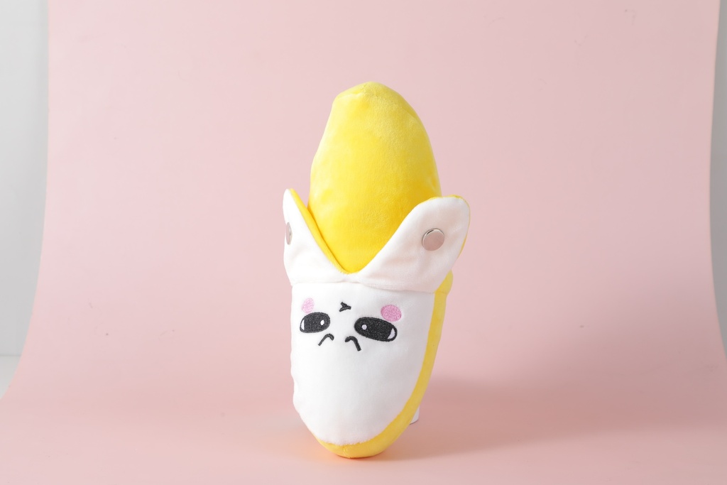 Induction metronome with banana shape electric plush toy