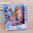 Sea world series 11-joint red doll with fish tail-29cm