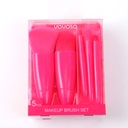 Pink sugar series makeup brush 5pcs set (including storage box)