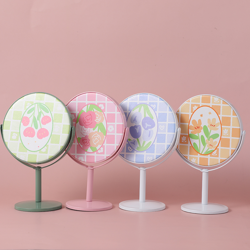 Spring flower romantic series medium tabletop mirror