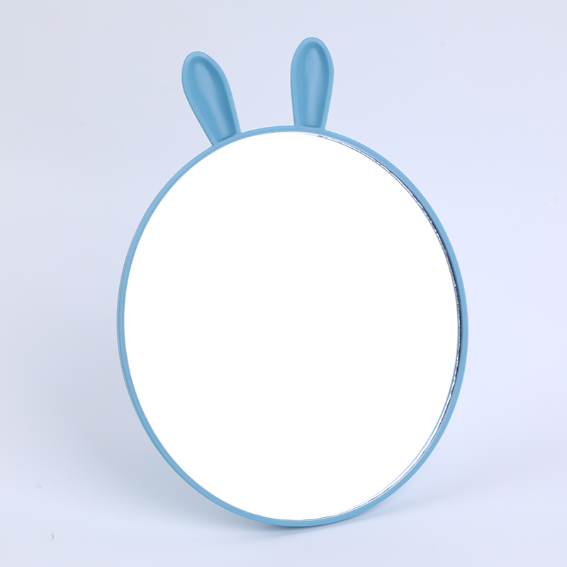 Rabbit ear folding princess mirror with bracket