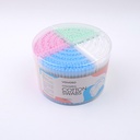 500pcs Four Compartments Combination Colourful Cotton Swabs