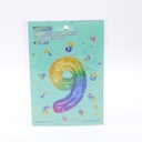 16 inch Small Numbers Aluminum Balloon Rainbow-9-1pcs