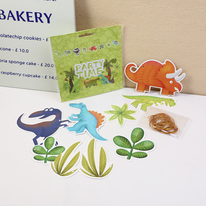 Party Dinosaur Element Banner 1pcs