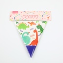Party Dinosaur Triangle Flag *12pcs