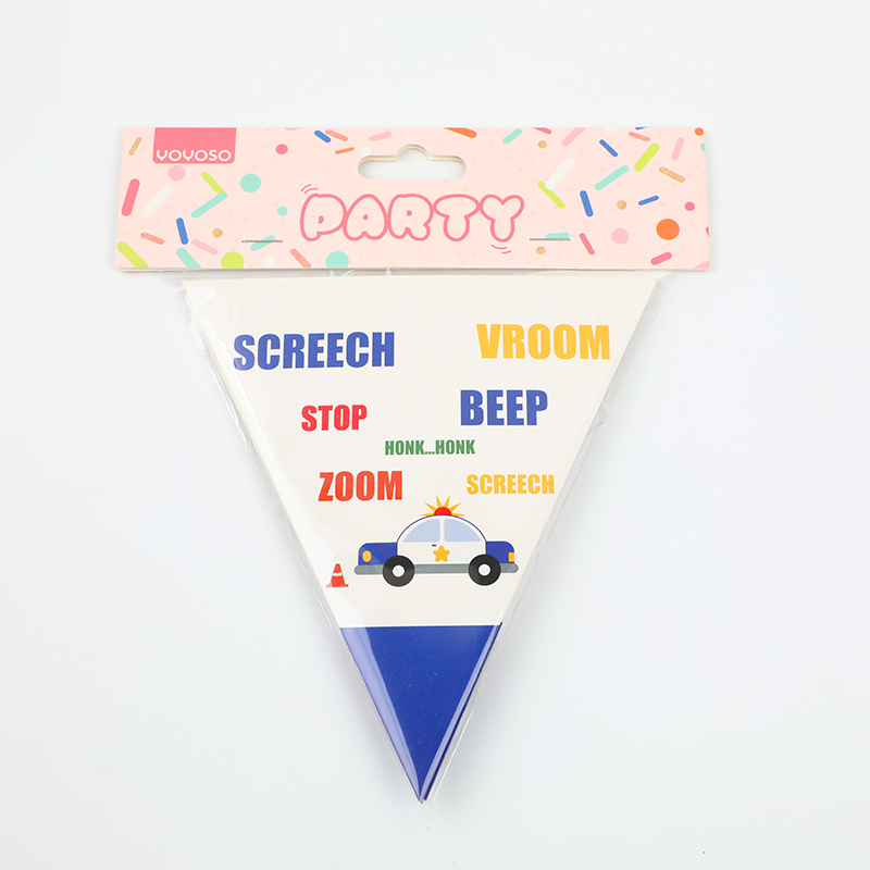 Party Car Series Triangle Flag*12pcs
