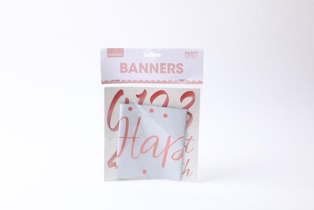 Party Series Rose Gold Banners-1pcs