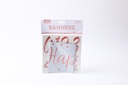 Party Series Rose Gold Banners-1pcs