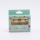 Silver Crown Candle-5pcs