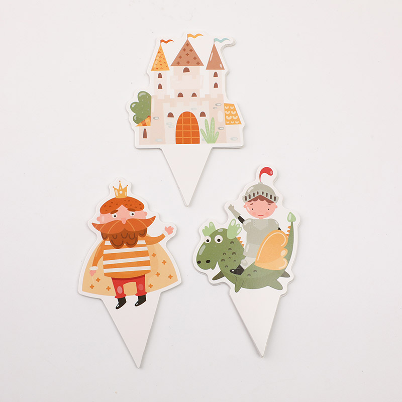 Party Dinosaur Cake Stickers 12pcs