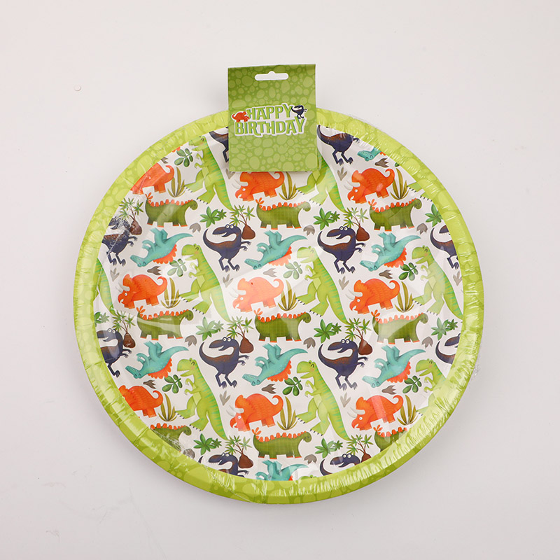Party Dinosaur 9-inch Paper Plate 12pcs