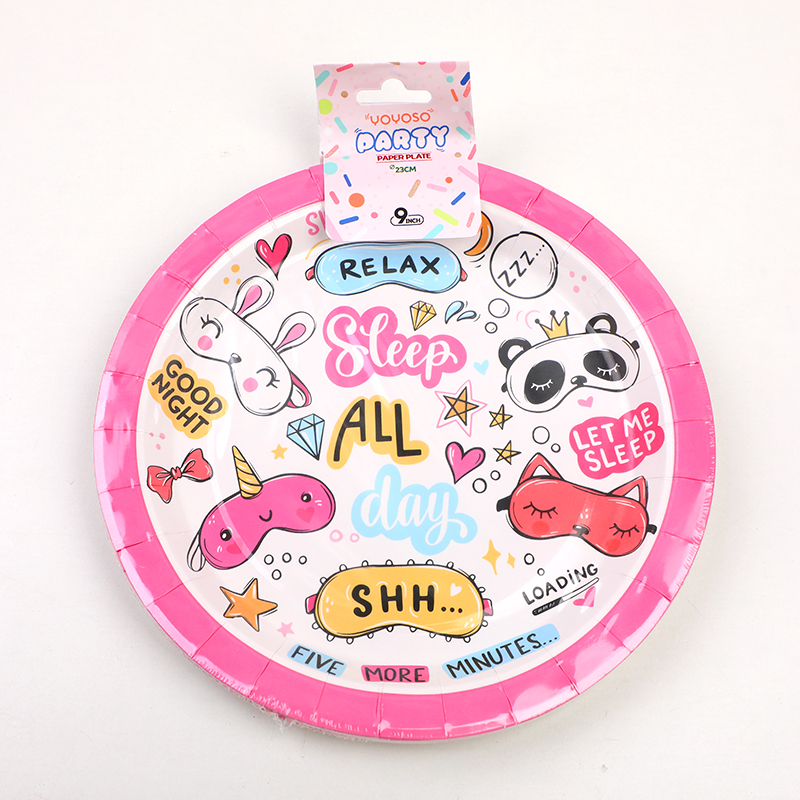 Sleeping Party Series 9" Plate*10pcs