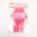 Sleep tight series paper straws*10pcs