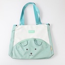 Cute little bear shopping bag-green