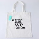 Simple english letters shopping bag