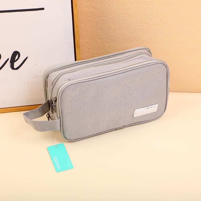 Wabi-Sabi Style Portable Wet & Dry Wash Bag-Grey 