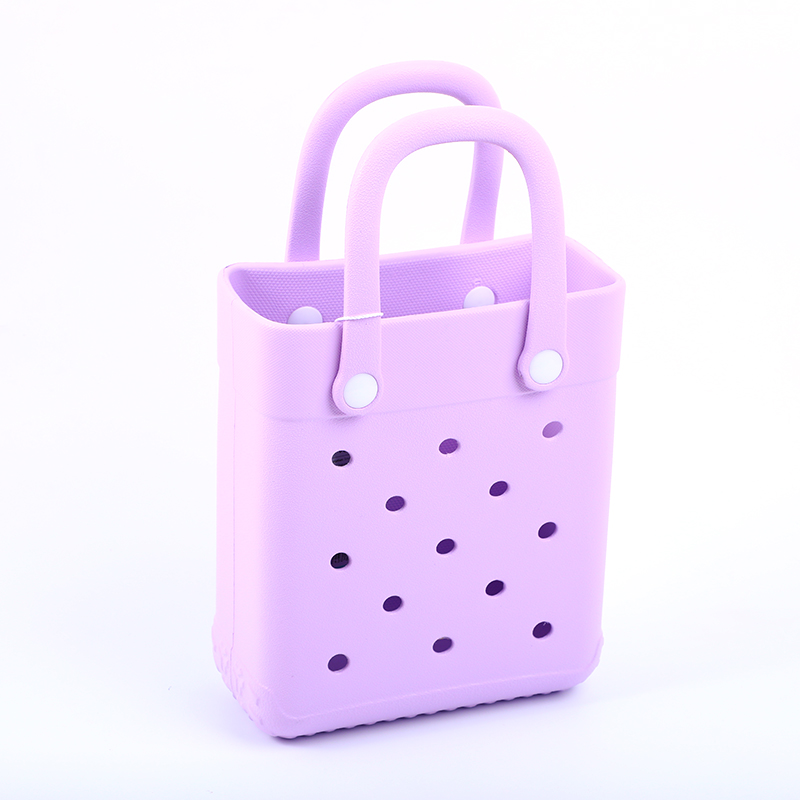 Small hand-held stylish shoulder bag-purple