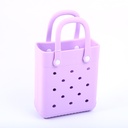 Small hand-held stylish shoulder bag-purple