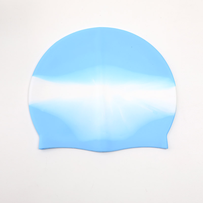Light Blue Gradient Children's Swimming Cap 