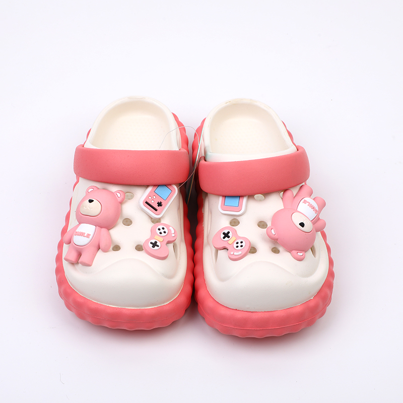 Pink bear Children's flip-flops - 34-35