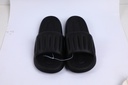 Silent anti-slip vertical strip men's household slippers size 42-43-black