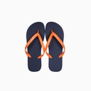 Simple unicolor mens flip flops   navy  43-44