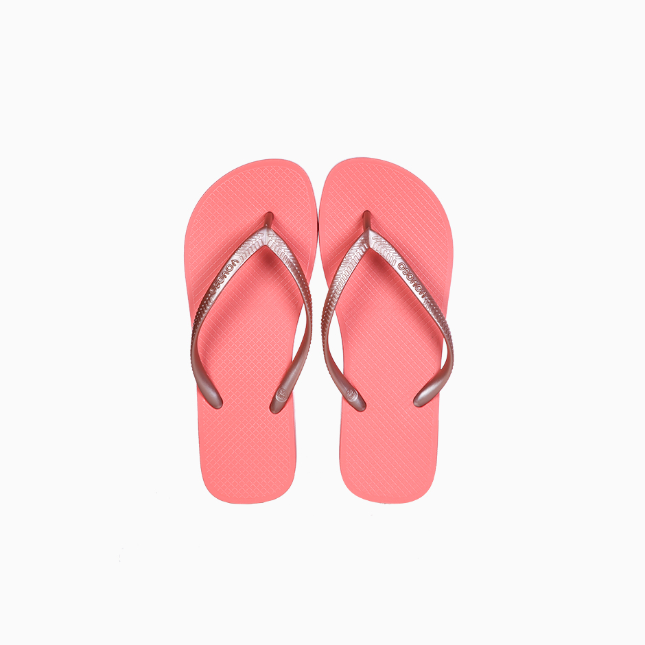 Simple unicolor ladys flip flops  red 35-36