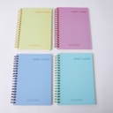 Rainbow candy silicone coil notebook B6