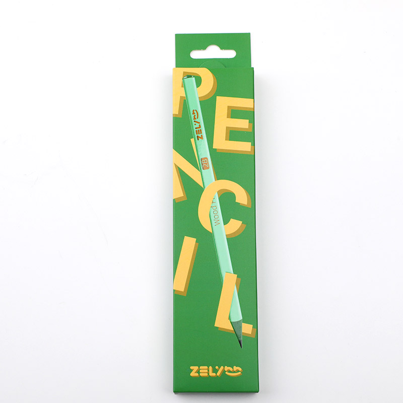 Alphabet Series Boxed HB Pencils 12PCS - Green