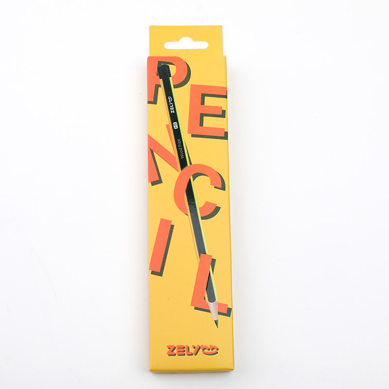 Alphabet Series Boxed HB Pencils 12PCS - Yellow