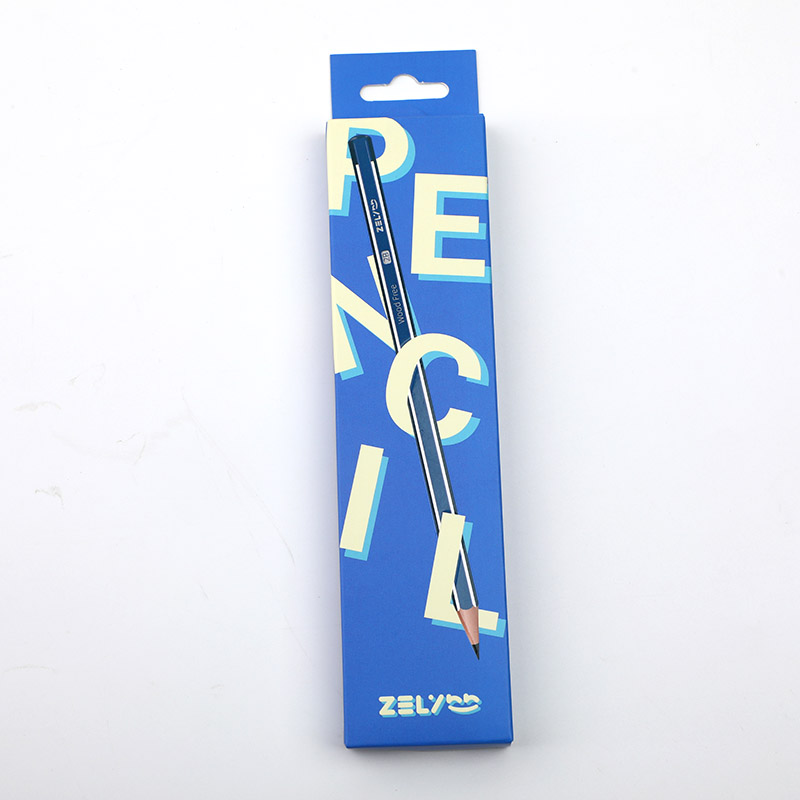 Alphabet Series Boxed HB Pencils 12PCS - Azure