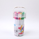 24 colors Triangle Rod Double-ended Watercolor Pencils Transparent cap model 241 new 