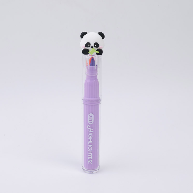 Panda Three in One Fluorescent Pen