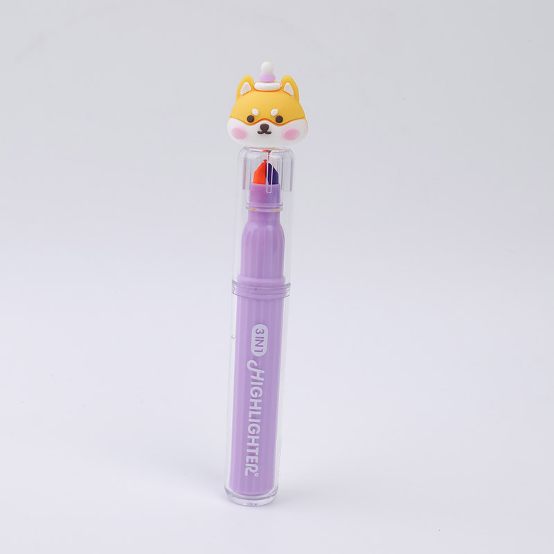 Shiba Inu 3-in-1 Fluorescent Pen